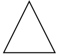 Раскраска Треугольник для самых маленьких распечатать или скачать